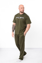 Men’s Cotton Pajama Set – Short Sleeve Top &amp; Long Pants, , Summer,  Nosi... - $794.47 MXN+