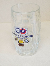 HACKER-PSCHORR Munchen German Beer Heavy Glass Beer Mug Stein - $19.75