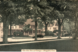 Ridgefield Connecticut The Elms Inn Main Street Automobile Postcard CT - $12.95