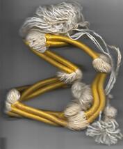 Vintage Festive Gold &amp; White Agal Very Good Condition, was Military Souv... - $278.19 MXN