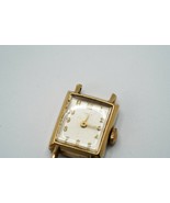 Vintage Ladies Timex Gold Colored Mechanical Watch Not Running 20mm - $149.38 MXN