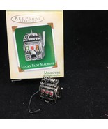 2005 MINIATURE Hallmark Keepsake Christmas Ornament Lucky Slot Machine m... - $9.89