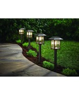 4 Pack - Bronze Gold Solar LED Light Set - Outdoor Path Yard Lighting - $189.25 CAD