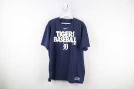 Nike Mens Large Travis Scott Center Swoosh Detroit Tigers Baseball T-Shirt Blue - £27.18 GBP