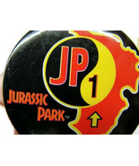 Jurassic Park Collectable &quot;JP 1&quot; Badge Button Pin Vintage 1993 - £7.77 GBP