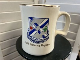 Vintage mug 115th Infantry Regiment RALLY ROUND THE FLAG 29th Div Army military - £18.64 GBP