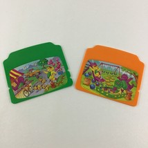 Barney &amp; Friends Learning Laptop Replacement Cards Disc Cartridges Vinta... - $17.38