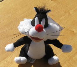 Warner Brothers Sylvester Plush 7&quot; Tags Looney Tunes Cartoon Character  - £10.34 GBP