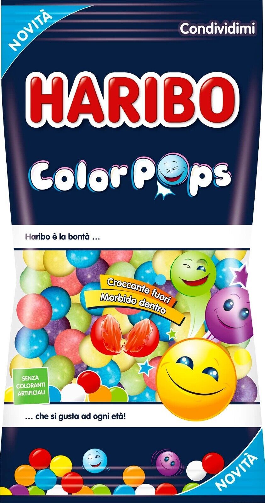 HARIBO Color Pops round gummies from Italy 140g  FREE SHIPPING