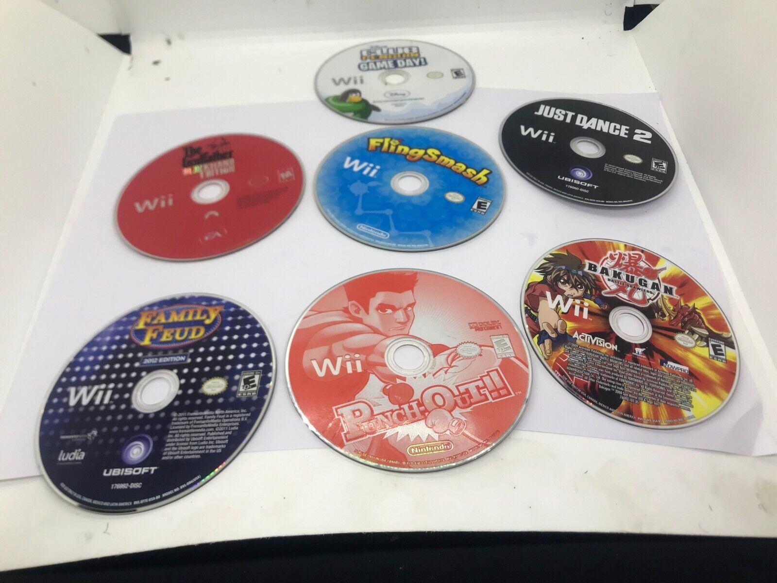 Primary image for Nintendo Wii game disc lot of 7 not working as is
