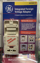 GE Integrated Foreign Voltage Travel Adapter 50W AV93603 - $24.63