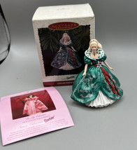 Hallmark Keepsake Ornament Holiday Barbie #3 in Holiday Barbie Series 3&quot; 1995 - £9.56 GBP