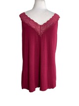 Modern Movement Womens Tank Top Size XL Reversible Lace Front Pink Shell - $14.85