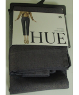 Hue Leggings Gold Metal Knit Loafer Skimmer Size X-Small Style U20803 - $6.91