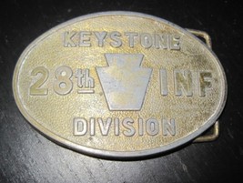 KEYSTONE Division 28th INF US Army Infantry Limited Edition Belt Buckle - £27.52 GBP