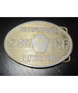 KEYSTONE Division 28th INF US Army Infantry Limited Edition Belt Buckle - $47.85 CAD