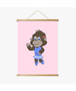 Gabby the Gorilla Magnetic Wood Frame Hanger by Dancing Littles Jungle - $742.38 MXN