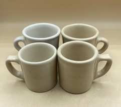 Restaurant Ware Diner Coffee Mugs LOT 4 Tepco China Mixed Sizes Tan - €23,37 EUR