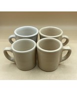 Restaurant Ware Diner Coffee Mugs LOT 4 Tepco China Mixed Sizes Tan - €23,09 EUR
