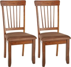 Rustic Dining Chair With Cushions, 2 Count, Brown, By Signature Design B... - $192.92