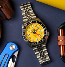 Seiko 5 Five Sports SSK017 Skx Gmt Automatic Yellow Dial Made Japan(Fedex 2 Day) - £368.33 GBP