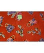 Red Hat Hats N Heels Purses Cotton Fabric Coordinate BTY Marcus Brothers - £9.99 GBP