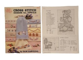 Cross Stitch Designs for Towels American School of Needlework 3503 Vtg 1987 - £5.52 GBP