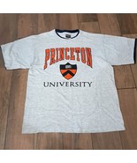 Vintage Princeton University shirt Tultex s LARGE Ringer grey navy blue ... - $1,832.44 MXN