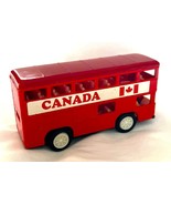 Vintage Canada Die Cast Vehicle Red Double Decker Bus Coach 1:43 Scale - $169.16 MXN