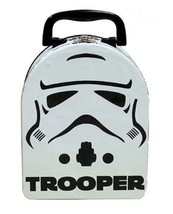 Star Wars StormTrooper Embossed Face Carry All Tin Tote Arch Lunchbox 2013, NEW - £9.15 GBP