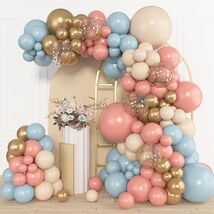 153pcs Pink Blue Balloon Garland Kit for Gender Reveal Neutral Baby Show... - $26.24