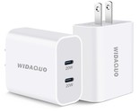 Dual Usb C Charger Block, 2Pack 40W 2-Port Fast Usb-C Power Adapter Wall... - $28.99
