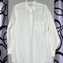 Geoffrey Beene wrinkle free, long sleeve button-down shirt, size 32/33 - £9.22 GBP