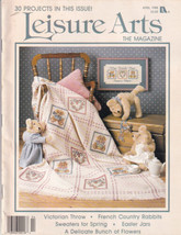 Vintage Leisure Arts Magazine Cross Stitch &amp; Craft Projects April 1988 - £3.85 GBP