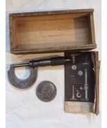 L S Starrett No 230 Micrometer 0-1&quot;.0001&quot; Machinist Tool Paperwork Box - $890.27 MXN