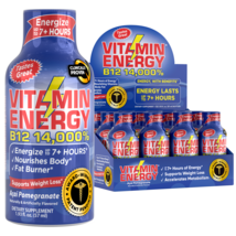 Vitamin Energy® B12 Pomegranate &#39;Clinically Proven&#39; Energy Shots (12pk) - £23.55 GBP