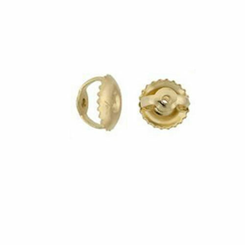 Primary image for 1Piece Single Replacement Screw on Screw Off Earnut Earring Back 14K Yellow Gold