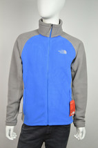 The North Face Mens Blue Gray Magal Full Zip Fleece Sweater Jacket, S Sm... - $84.10