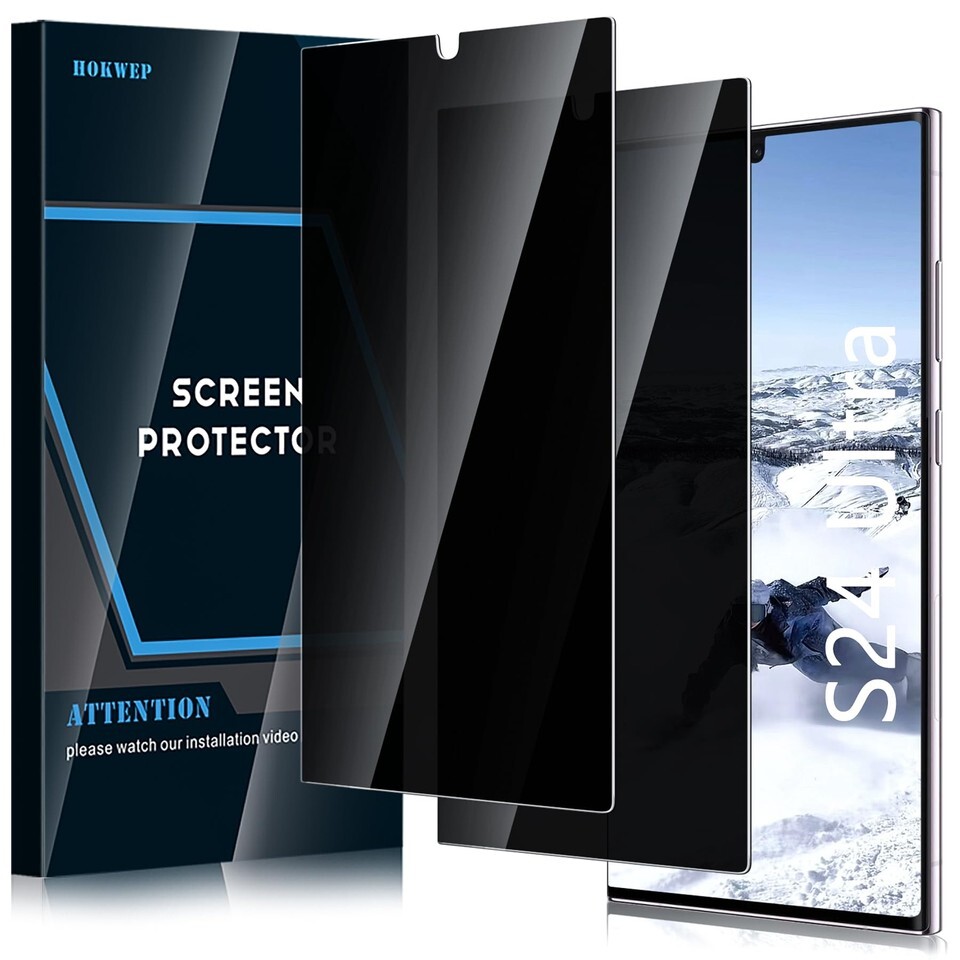 2 Protector de Pantalla Vidrio Templado Privacidad Para Samsung Galaxy S... - $12.81