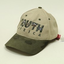 South Africa Hat Adjustable Strapback Embroidery Tan With Suede Brim *Se... - $9.75