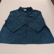 Dressbarn RN#122878 Women’s Blue 5-Button Front 3/4 Sleeve Jacket Size 20W image 15