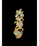 Vintage Wall Hainging Gold Plaque FLOWER Homeco USA C-7322 - $240.75 MXN