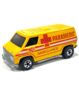 Hot Wheels Mattel Blackwall 1974 Yellow Paramedic Ambulance Hong Kong - £11.05 GBP