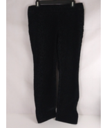 Dana Buchman Women&#39;s Black Velvet Flocked Leopard Print Pants Size Medium - $26.88 CAD
