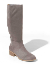Universal Thread Women&#39;s Gray Hilda Microsuede Tall Scrunch Fashion Boot... - $19.99