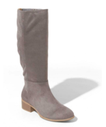 Universal Thread Women&#39;s Gray Hilda Microsuede Tall Scrunch Fashion Boot... - £15.68 GBP