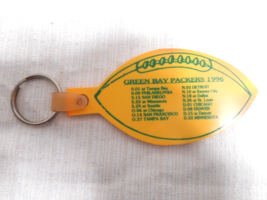 Green Bay Packers 96 Football Schedule Key Ring MUNYONS Phillips 66 Cuba City WI - £7.99 GBP