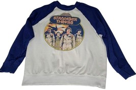 Stranger Things Netflix Official Sweatshirt Raglan Graphic Sweatshirt Hawkins XL - £27.03 GBP