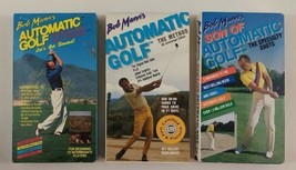 Bob Manns Automatic Golf Vhs Lot Of 3 Tapes See Description For Titles - $14.01