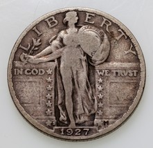 1927-S 25C Washington Quarter in Fine Condition, Natural Color, No Distractions - £109.91 GBP